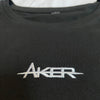 Embroidered AKER Sleeveless Tee - Black