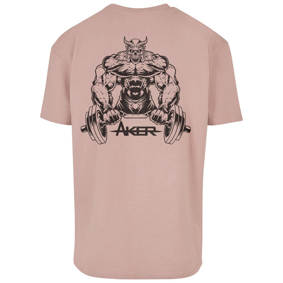 Oversized Demon Tee - Rose pink